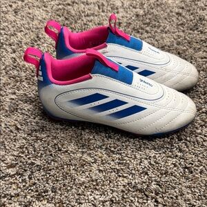 Adidas Kids Sneakers - White, Blue, and Pink